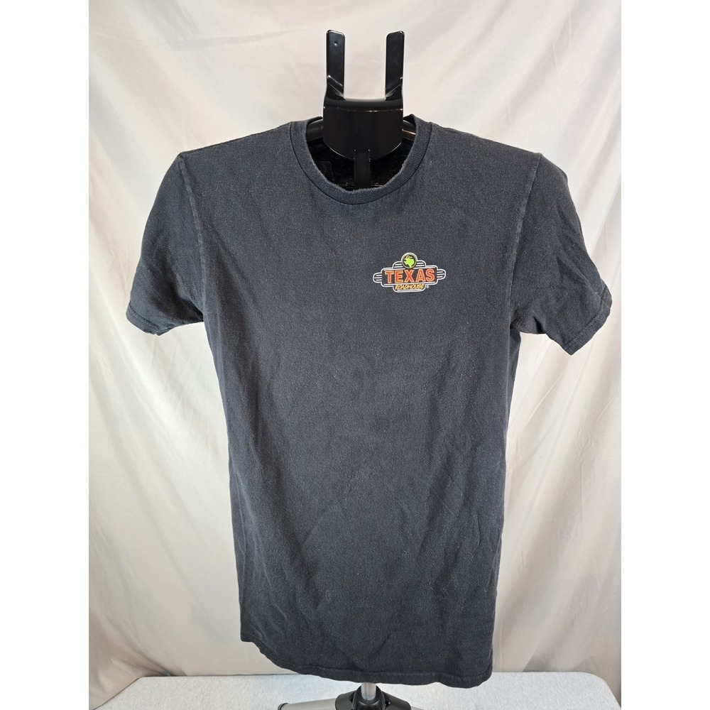 Texas Roadhouse T Shirt Small Black Graphic Employee Uniform Logo Tee